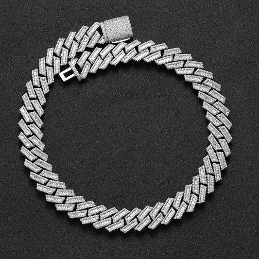 18MM BAGUETTE CUBAN LINK CHAIN