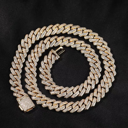 10MM ICED PRONG CUBAN CHAIN