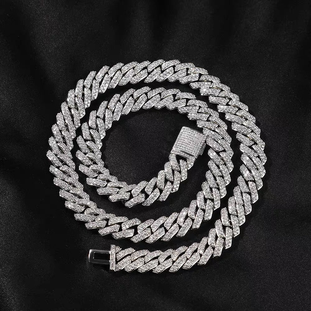 10MM ICED PRONG CUBAN CHAIN