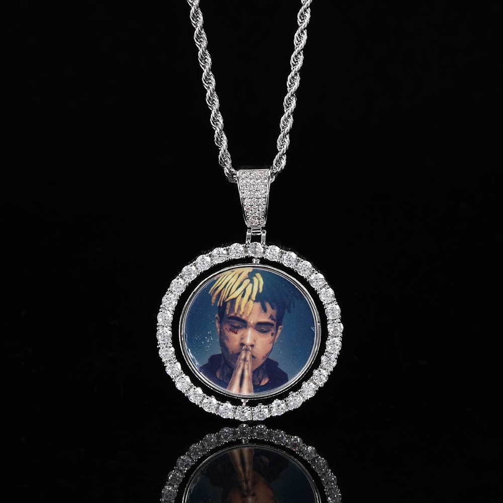 2-FACED SPINNING CUSTOM PICTURE PENDANT