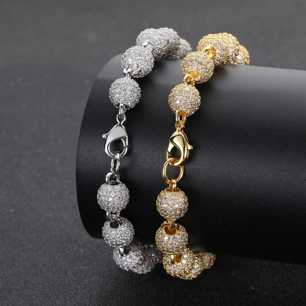 8MM ICED BEADS BRACELET