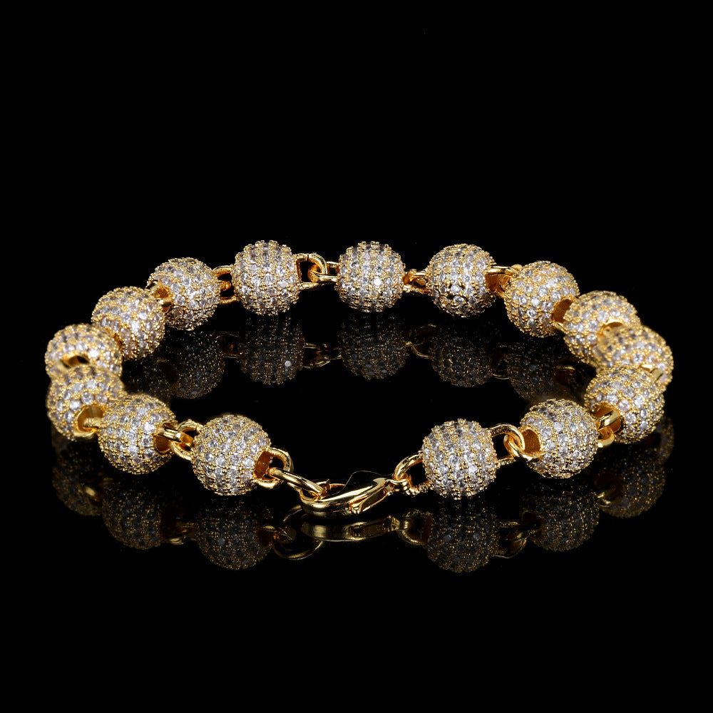 8MM ICED BEADS BRACELET