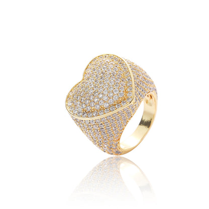 18K GOLD-PLATED Heart Ring