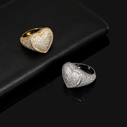 18K GOLD-PLATED Heart Ring