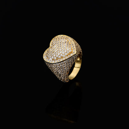 18K GOLD-PLATED Heart Ring