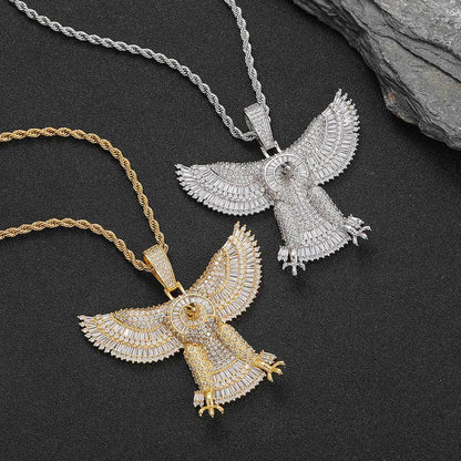 ICED SOLID EAGLE PENDANT