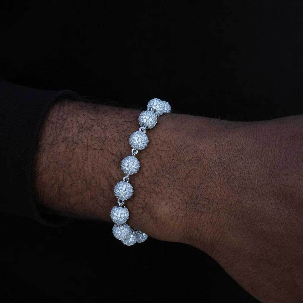 8MM ICED BEADS BRACELET