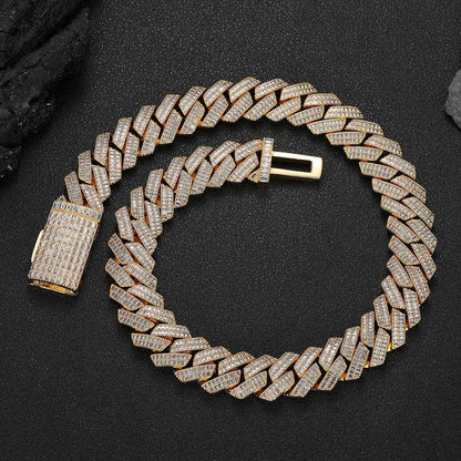 20MM 2-ROW BAGUETTE CUBAN CHAIN